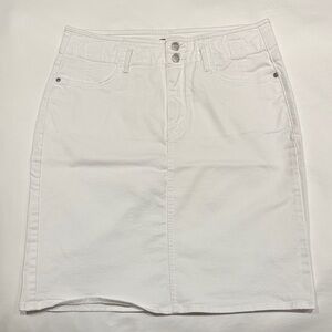 NYDJ White Denim Pencil Skirt